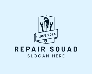 Plumber Repair Tools logo design