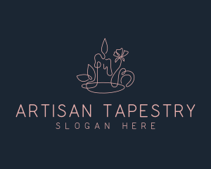 Artisanal Handmade Candle logo design