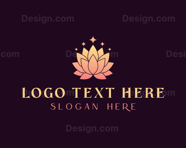 Elegant Lotus Flower Logo