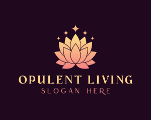 Elegant Lotus Flower logo design
