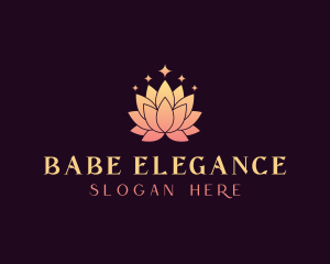 Elegant Lotus Flower logo design