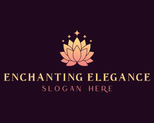 Elegant Lotus Flower logo design