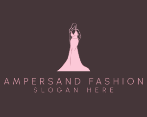 Pink Fashion Gown logo design