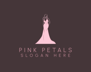 Pink Fashion Gown logo design