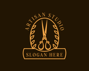 Stylist Scissors Salon logo design