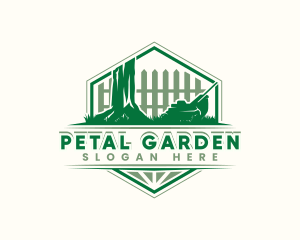 Lawn Mower Gardening logo design