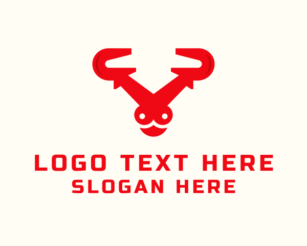 Bull Rider logo example 1