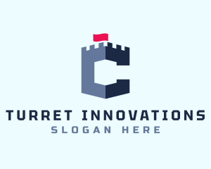 Tower Turret Letter C logo