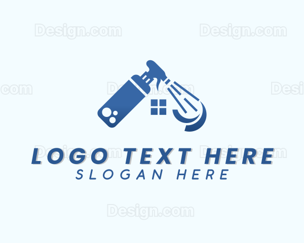 Cleaning Spray Bottle Logo