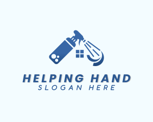 Cleaning Spray Bottle Logo