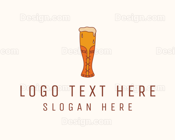 Corset Beer Glass Logo