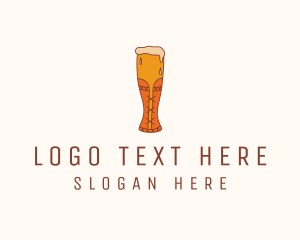 Corset Beer Glass  logo design