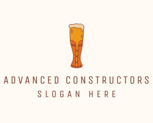 Corset Beer Glass  logo design