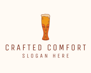 Corset Beer Glass  logo design