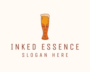 Corset Beer Glass  logo design