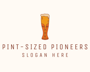 Corset Beer Glass  logo design