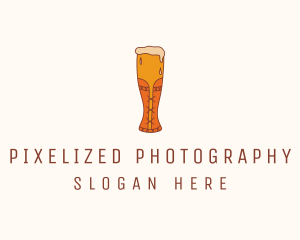 Corset Beer Glass  logo design