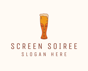 Corset Beer Glass  logo design