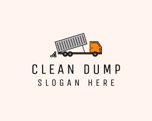 Dump Truck Transport logo design