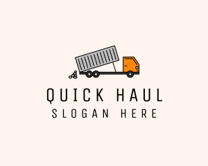 Dump Truck Transport logo design