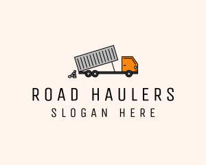 Dump Truck Transport logo design