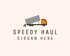 Dump Truck Transport logo design