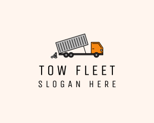 Dump Truck Transport logo design