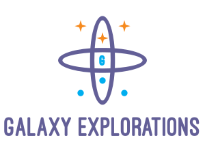 Lavender Galaxy Orbit logo design