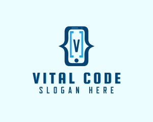 Mobile Phone Coding  logo design