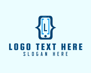 Social Media - Mobile Phone Coding logo design