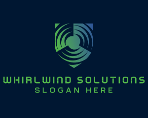 Spinning Shield Business logo design