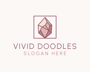 Crystal Gemstone Jewelry logo design