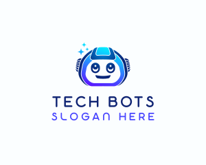 Space Tech Robot logo design