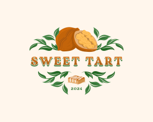 Walnut Brownie Dessert logo design