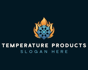 Heating Cooling Temperature logo