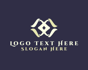 Yoga Meditation Letter X logo