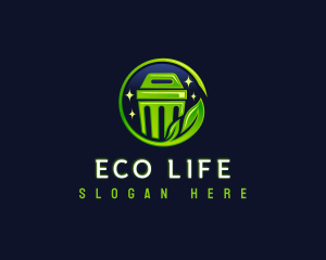 Eco Recyclable Bin logo design