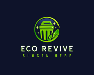 Eco Recyclable Bin logo design