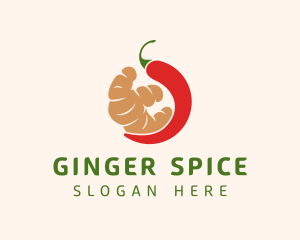 Organic Chili & Ginger logo design