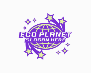 Galaxy Planet Star logo design