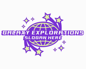 Galaxy Planet Star logo design