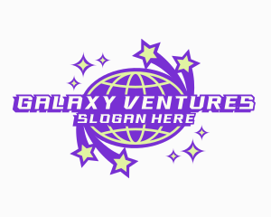 Galaxy Planet Star logo design