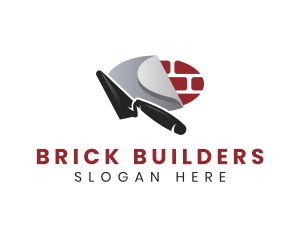 Masonry Trowel Brick logo design