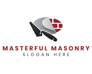 Masonry Trowel Brick logo