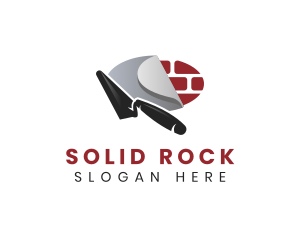 Masonry Trowel Brick logo design