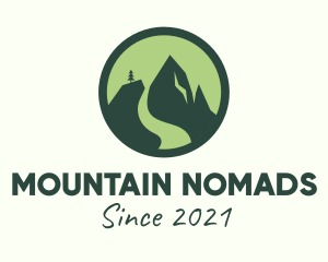 Nature Mountain Badge  logo design