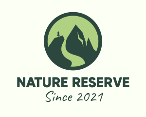 Nature Mountain Badge  logo design