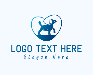 Leash Heart Pet Dog logo