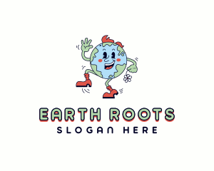 Environmental Dancing Earth logo design