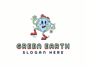 Environmental Dancing Earth logo design